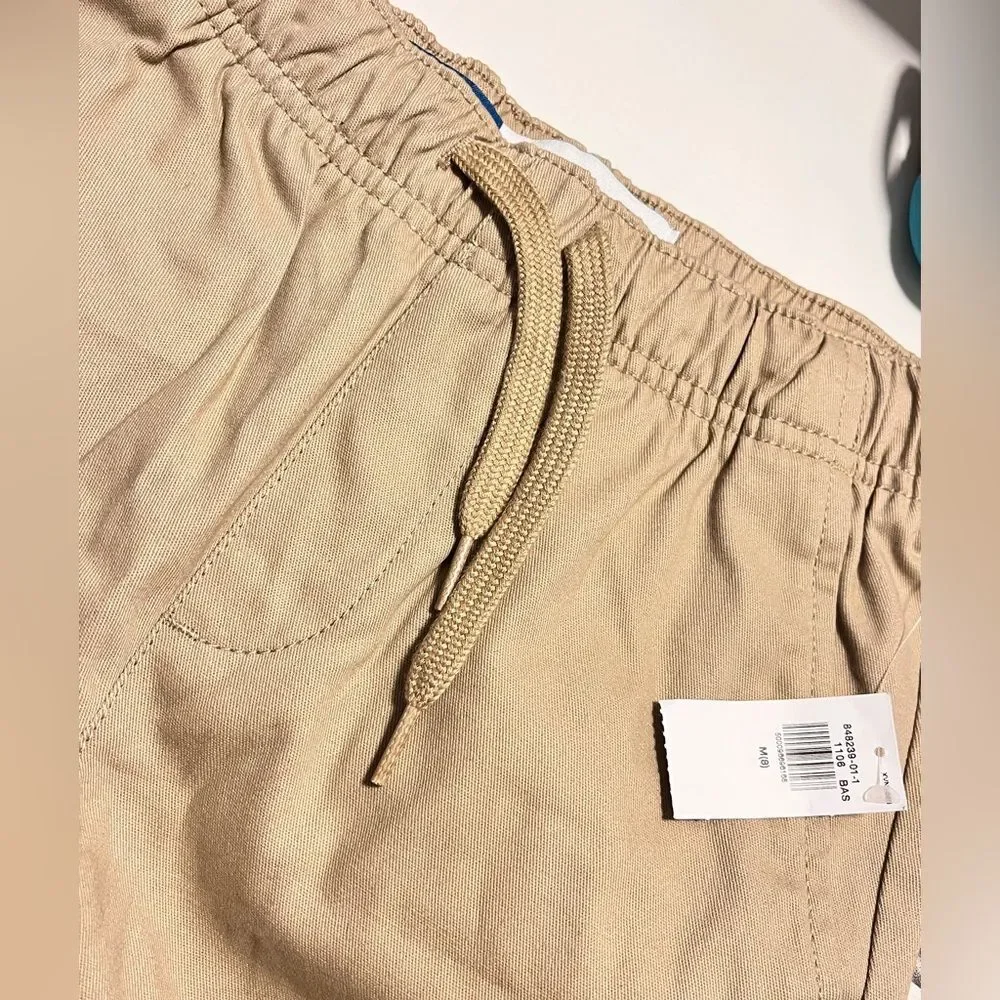 NWT Boys Khakis Pull on Straight Pants Sz M (8)